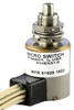 Environmentally sealed limit switch with Leadwire termination, Plunger actuation, Four Pole Double Throw Circuitry, 7 A (Resistive) ampere rating at 28 Vdc -- 604EN51-6 - Image