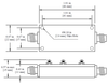 11400 MHz Cavity Bandpass Filter - AE11400B12026 - Anatech Electronics, Inc.