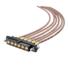 6 Pos. Female SIL RG178 Cable Assembly, 1000mm, double-end, Jackscrews - M80-FC305F1-06-1000F1 - Harwin Plc
