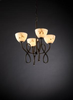 FAL-8910-35-DBRZ Mid. Chandeliers-Glass Up - 494994 - Capital Lighting, Inc.