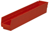 Akro-Mils 199 cu in Red Industrial Grade Polymer Shelf Storage Bin - 23 5/8 in Length - 4 1/8 in Width - 4 in Height - 1 Compartments - 30124 RED - 30124 RED - R. S. Hughes Company, Inc.