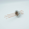 Thermocouple Feedthrough, Type R-S, 4 Pairs, Screw-type Connector, 2.16″ QF / KF Flange - A0796-2-QF - MPF Products, INC.