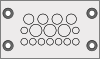 KEL-DPZ Multi-Membrane Cable Entry Plates- with High Cable Density / up to IP66 / UL Type 12 - 43803 - icotek Corp