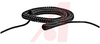 Cord, Retractile; 4; 0.155 in.; 24 in.;28 AWG; 120 V (Max.); 0.5 A; Black - 70195125 - Allied Electronics, Inc.