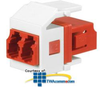 Panduit® Netkey Keyed B Duplex LC Adapter Module with.. - NKHBRDLCZ - TelephoneStuff.com