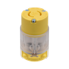 Locking Plug, 20 Amp 250 Volt L2-20R Yellow with Green Neon Light - L0220C1 - Suzhou Ele Mfg Co., Ltd.