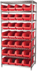 Shelving, Wire Shelving Kit, 24x36x74, 28 Bins - AWS24360284R - Akro-Mils, Inc.
