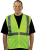 PIP 302-0702Z-LY Lime Yellow 4XL Polyester Mesh High-Visibility & Reflective Vest - 2 Pockets - Fits 59 in Chest - 30 in Length - 616314-23955 - 616314-23955 - R. S. Hughes Company, Inc.