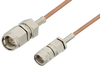SMA Male to Reverse Thread SMA Male Cable 60 Inch Length Using RG178 Coax - PE35363-60 - Pasternack