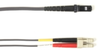 1-m, LC-MTRJ, 50-Micron, Multimode, Plenum, Gray Fiber Optic Cable -- FOCMP50-001M-LCMT-GR - Image