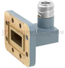 WR-90 to Type N Female Waveguide to Coax Adapter CPR-90G Grooved with 8.2 GHz to 12.4 GHz X Band in Aluminum, Paint - FMWCA1036 - Fairview Microwave Inc.