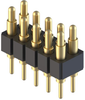 Spring Loaded Connector, Header, 10Pos; Spring Loaded Connector Type Mill Max -- 64AH1504