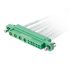16+4 Pos. Female 26 AWG+18 AWG Cable Assembly, 1000mm, single-end, Screw-Lok - G125-FC116051-04-1000L - Harwin Plc
