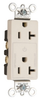 Duplex/Single Receptacle -- 26352-CHW - Image