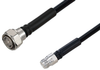Fire Rated 4.3-10 Male to N Female Low PIM Cable 50 cm Length Using SPF-375 Coax Using Times Microwave Parts - PE3C6505-50CM - Pasternack