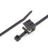 Heyco 15209 Edge Clip with 8″ UV Cable Tie, Zip Tie, Pre-assembled, Perpendicular Orientation, Side Fixing, for Panels from .12