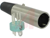 XLR Plug; Plug; 5; Zinc, Nickel Plated;0.74 in. - 70214154 - Allied Electronics, Inc.