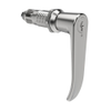 Quarter-Turn Cam Latch, Key Locking , L-Handle, Without Cam, Sealed, Zinc Alloy, Chrome Plated, Bright - E5-9A-712-UU2-10 - Southco