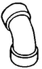 PVC Sewer 45 Elbow - 650309 - Bow Plastics Ltd.