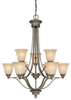 3419CS-287 Mid. Chandeliers-Glass Up - 431467 - Capital Lighting, Inc.