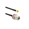N Female Bulkhead St. Connector With RG174 Cable (L-3Mtr) + SMA Male St. Connector - ET-NFS-BH-1L3-SMS - Eteily Technologies India Pvt. Ltd.