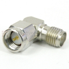 RA SMA Male (Plug) to SMA Female (Jack) Adapter, Tri-Metal Plated Brass Body, High Temp, 1.25 VSWR - SM7568 - Fairview Microwave Inc.