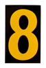Bradylite Reflective Numbers & Letters - 5890-8 - Brady Corporation