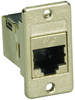 Cat6 Modular Coupler, Panel Mount, Rj45, Silver; In Line Connector A Black Box - 50M2013 - Newark, An Avnet Company