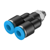 Fittings, Couplings, and Distributors - 2171-QSY-M5-6-ND - DigiKey