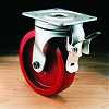 Heavy duty pressed steel castor - 855NYBSWB - Plasticwheels Ltd.