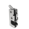 Rotary Push-to-Close Latch, Small Size, Two Stage, with Integrated Bumper, Bottom Trigger, 1/4-20 Thread, Stainless Steel, Passivated - R4-10-41-505-20 - Southco