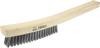 Plater's Brush, Stainless Steel Fill, 4 X 19 Rows, Curved Handle - 44232 - Weiler Abrasives