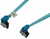 24 inch 90 Degree SATA 3.0 Cable - UV Blue - 70825 - Xoxide