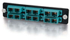 Q-Series™ 12-Strand, SC Duplex, PB Insert, MM, Aqua SC Adapter Panel -- AP3-QTR-D350L - Image