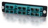 Q-Series 12-Strand, SC Duplex, Zirconia Insert, SM, APC, Green SC Adapter Panel -- AP3-QTR-D8S - Image