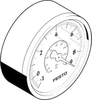 Vacuum gauge -- VAM-63-V1/9-R1/4-EN - Image