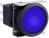 Pb Switch, Dpdt, 0.1A, 125Vac, Blu; Product Range Idec - 93AC9131 - Newark, An Avnet Company