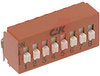 Switch, DIP, 8 PositionS, VERTICAL MOUNT - 70128464 - Allied Electronics, Inc.