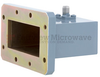 WR-187 to SMA Female Waveguide to Coax Adapter CMR-187 with 3.95 GHz to 5.85 GHz J Band in Aluminum, Paint - FMWCA1057 - Fairview Microwave Inc.