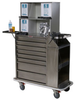 Cast Cart Stainless Steel Eight Drawer with Deluxe Acce.. - 6025-TC - Harloff Company, Inc. (The)