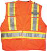 L/XL 5 Point Orange Safety Vest -- 8377483 - Image