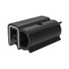Gasket, Clip-On Profile, Vented, EPDM Sponge Rubber, Black, 3m Length -- GA-202-82V-M030 - Image