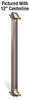 Steel Liquid Level Gage with Shut-Off, 51” Centerline, Front Mount 1/2