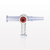 4-Way Stopcock, 2 Female Luer Locks, Male Luer Slip - 11068 - Qosina Corp.