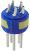 connector comp,insert only,size 18,blueinsul,5 #12 solder cup pin contact - 70141357 - Allied Electronics, Inc.