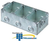 Hubbell 3-Gang Rectangular Stamped Steel Flush Floor Box.. -- B2483 - Image