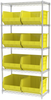 Shelving, Wire Shelving Kit, 18x36x74, 9 Bins - AWS183630270Y - Akro-Mils, Inc.