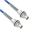 Plenum Cable Assembly TRB Insulated Bulk Head 3-Lug Cable Jack to Jack with Bend Relief MIL-STD-1553 .242