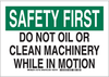 Machine & Operational Sign - 127740 - Brady Corporation