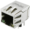 Rj45 Connector, Jack, 8P8C, Cat5/6, Tht; Modular Connector Type Pulse Electronics - 60AC3151 - Newark, An Avnet Company